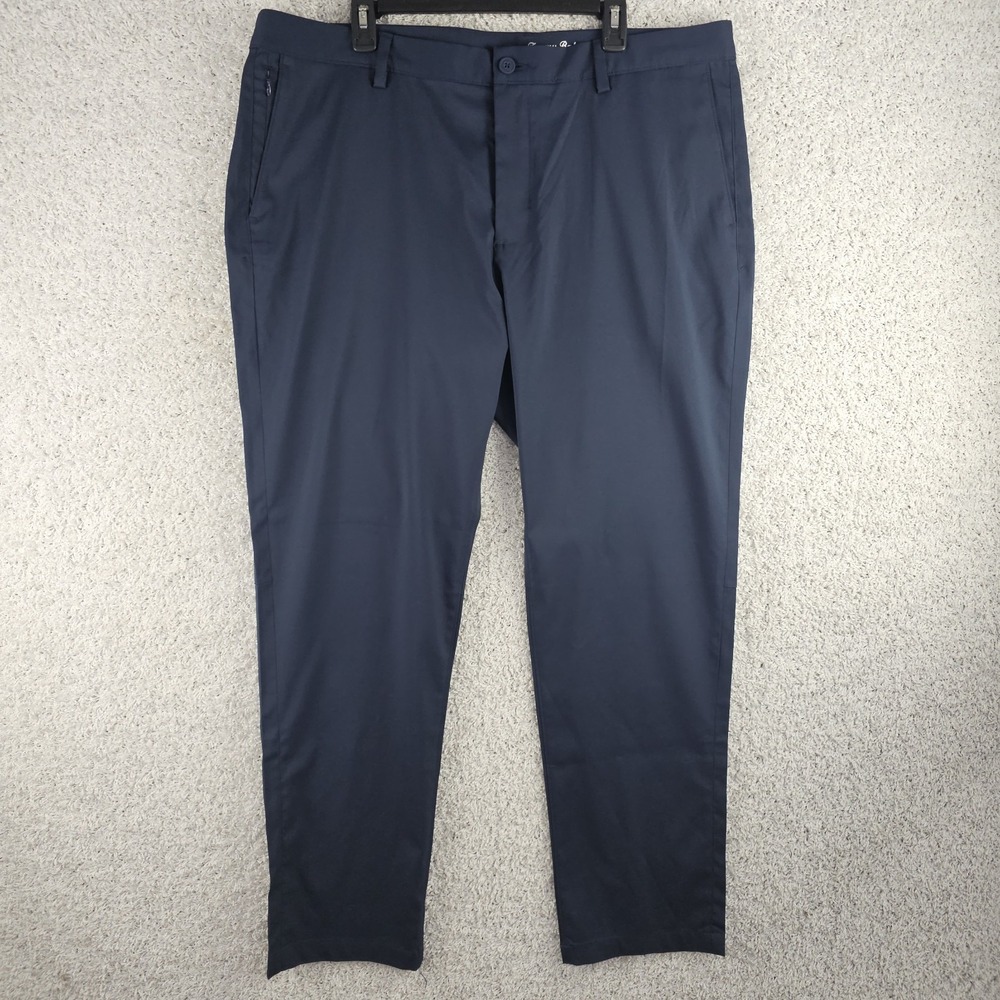 Tommy Bahama Boracay Pants‎ Mens 40x32 (31 )Navy Stretch Chino Beach Tencel
